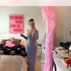 NWT Skims Keyhole Long Sleeve Dress